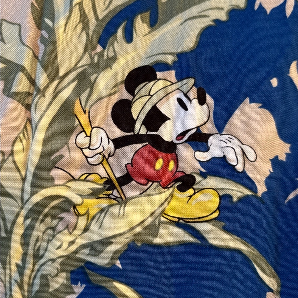 Disney Hawaiian Shirt Vintage Mickey Donald Goofy animal kingdom men’s XL safari - Picture 6 of 11